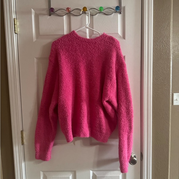 SKIMS cozy collection pink unisex crew neck - Picture 3 of 3
